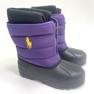Polo Ralph Lauren Vancouver Snow Boots Purple Junior Youth Size 4